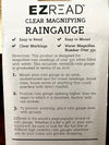 RAIN GAUGE, EZ READ CLEAR MAGNIFYING