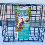 BIRD FEEDER, LARGE SEED & SUET CAKE HANGING FEEDER